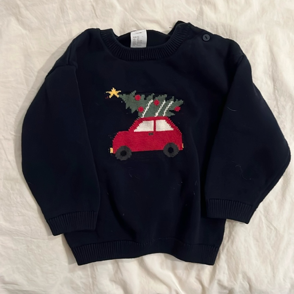LIKE NEW!! H&M holiday sweater, size 2T